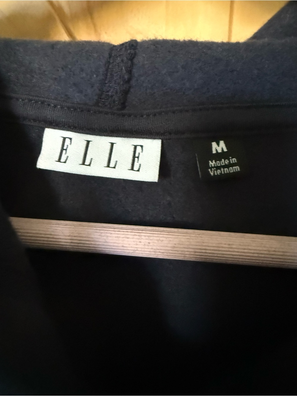 Elle Dark Navy Blue Zip Hoodie with Star Appliqués - Picture 2 of 9